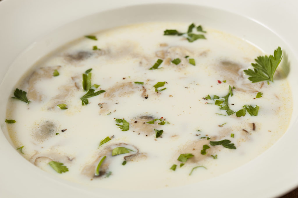 Oyster soup recipe with milk