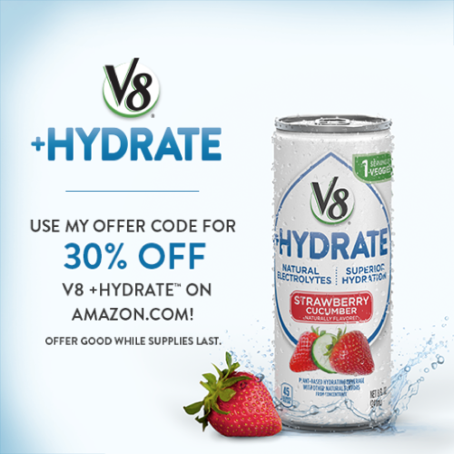 30% Off V8 +HYDRATE